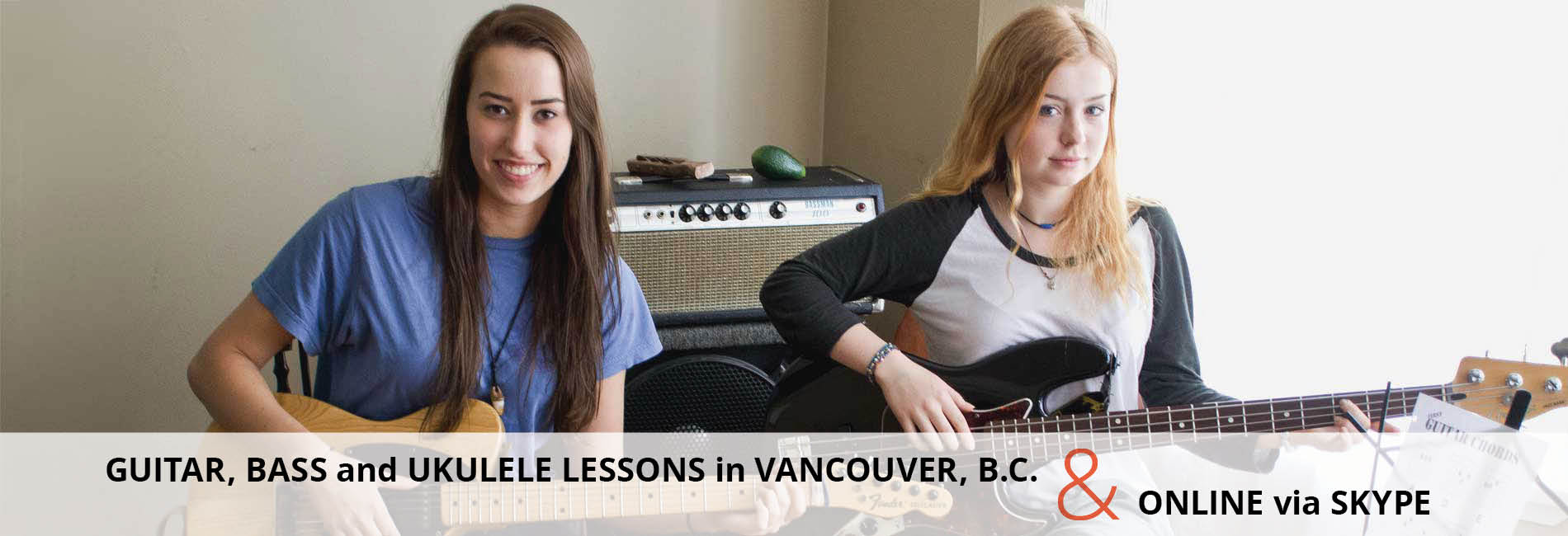 Guitar, Bass and Ukulele Lessons in Vancouver